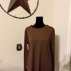 Zenana Outfitters Chocolate Long Sleeve Top